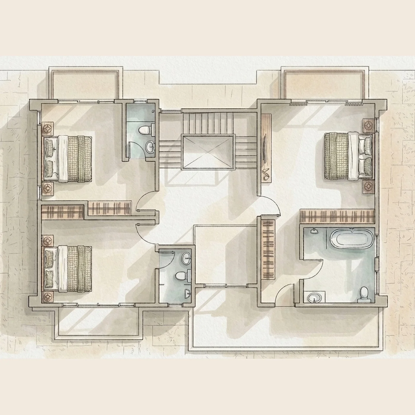 Bungalow First Floor plan