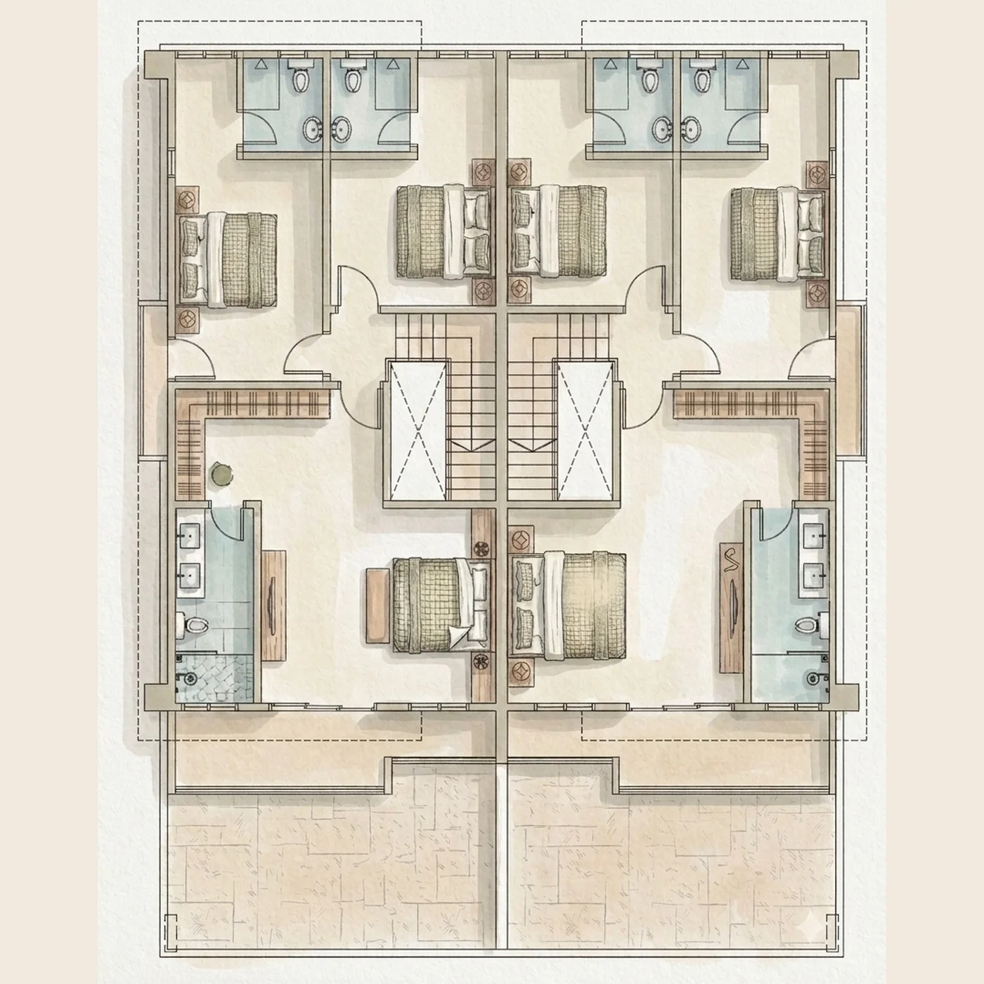 Semi-Detached First Floor plan